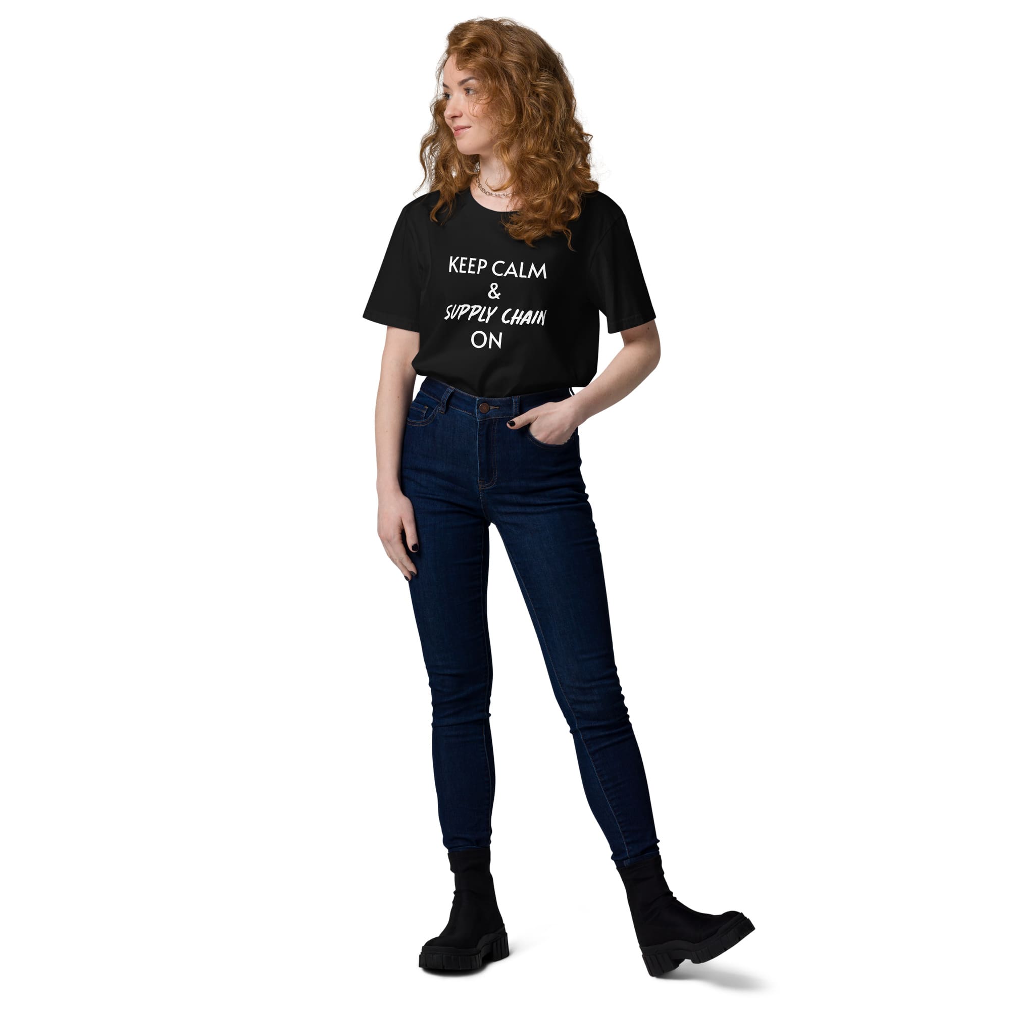 Unisex Organic Keep calm and supply chain on 1 Unisex Organic Keep calm and supply chain on
